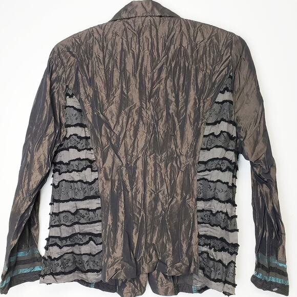 Lan Vie New With Tags Rare unique Lagenlook 2 Piece Blazer, Skirt‎ Set Size 12 - Picture 4 of 11